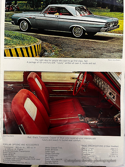 1964 Plymouth ad catalog